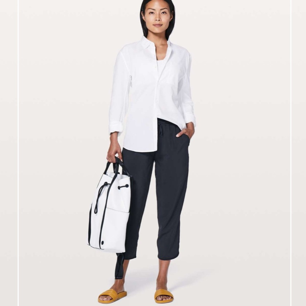 lululemon athletica White Button Down Shirt
